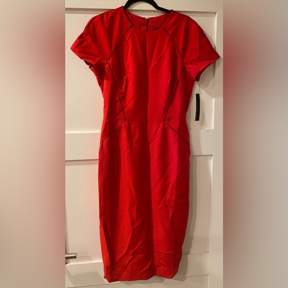 Maggy London below the knee red dress